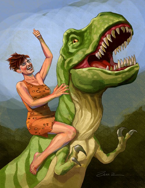 Zina_Saunders-Sarah_Palin_Creationist_Dinosaur Zina_Saunders-Sarah_Palin_Creationist_Dinosaur